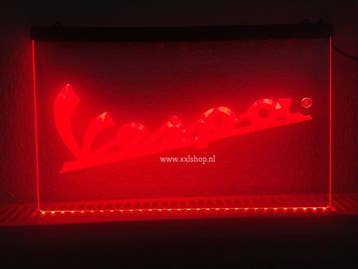 Vespa neon bord lamp LED verlichting reclame lichtbak, Verzamelen, Verzenden, Nieuw