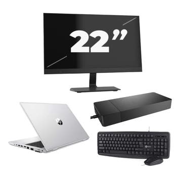 HP ProBook 430 G8 -   i5-11e 8GB  - 256GB  + 1x 22 inch, Computers en Software, Windows Laptops, Qwerty, Verzenden, 8 GB, 13 inch
