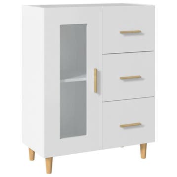Bijzetkast Klassiek Wit | 56% Korting, Klassiek, Zo goed als nieuw, Met lade(s), 25 tot 50 cm
