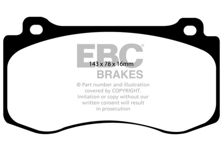 EBC 05-10 Chrysler 300C 6.1 SRT8 Redstuff Front Brake Pads, Auto-onderdelen, Remmen en Aandrijving, Ophalen of Verzenden