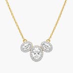 Halsketting - 14 karaat Geel goud - 2.31ct. tw. Diamant, Sieraden, Tassen en Uiterlijk, Kettingen, Nieuw