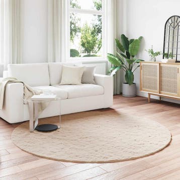 vidaXL Antislip vloerkleed van imitatie konijnenbont OLITE, Verzenden, Nieuw