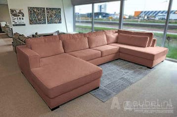 U-Bank Arnhem - u-banken - Taupe, Nieuw, 150 cm of meer, Stof, 300 cm of meer