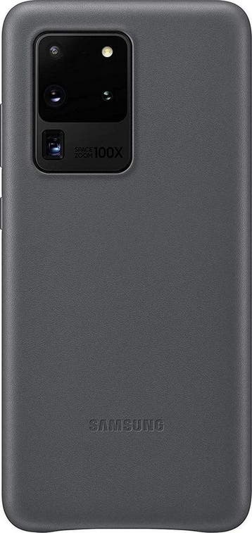 Samsung Leather Cover - Samsung Galaxy S20 Ultra - Grijs, Ophalen of Verzenden, Nieuw