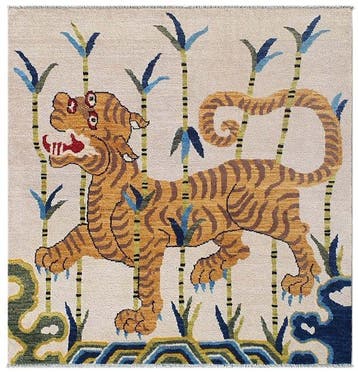 Berber - Nieuw - Tijger - Vloerkleed - 197 cm - 194 cm, Huis en Inrichting, Stoffering | Tapijten en Kleden, Nieuw