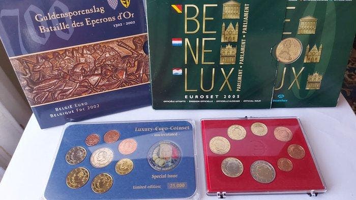 België, Benelux. Series 1 Cent - 2 Euro / Year Set (BU), Postzegels en Munten, Munten | Europa | Niet-Euromunten