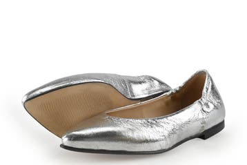 Linea Zeta Ballerinas in maat 37 Zilver, Kleding | Dames, Overige kleuren, Verzenden, Ballerina's, Zo goed als nieuw