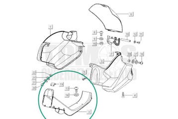 Tomos Tank kappen bodemplaat zwart Streetmate origineel, Ophalen of Verzenden, Nieuw, Tomos