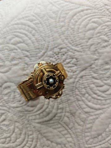 Armband - 18 karaat Geel goud Parel - Synthetische edelsteen, Nieuw