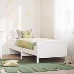 vidaXL Bedframe met hoofdeinde Wit 80 x 200 cm Bewerkt hout, Verzenden, Nieuw, Wit, Hout