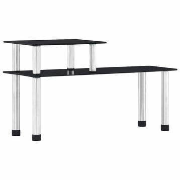 vidaXL Keukenschap 45x16x26 cm gehard glas zwart, Verzenden, Nieuw