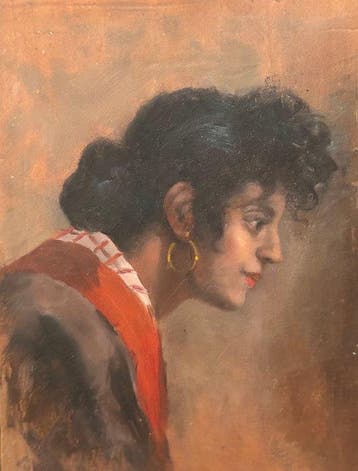 Scuola italiana (XIX-XX) - Profilo di Donna