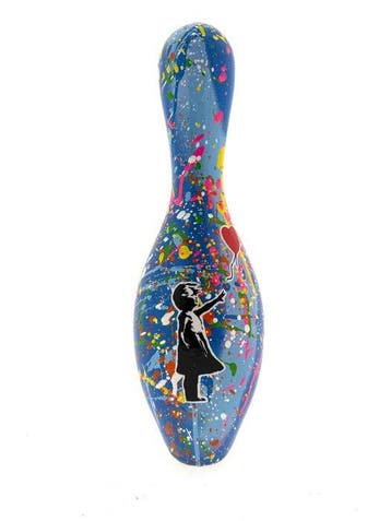 Koen Betjes (1992) - Banksy’s Girl with Balloon Bowling Pin