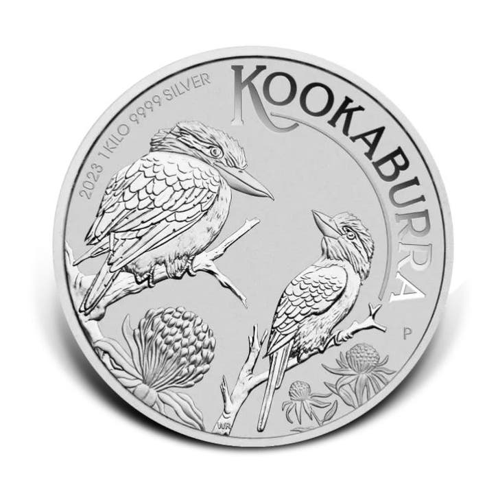 1 kilo zilveren Kookaburra munt 2023, Postzegels en Munten, Edelmetalen en Baren, Verzenden