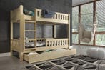 Rockwood® Stapelbed Tom Naturel met  3 lattenbodems, Ophalen of Verzenden, Nieuw
