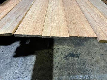 planken–vlonderplanken-schutting-Hardhout-Sucupira- 15x144mm, Ophalen, Nieuw, Hout