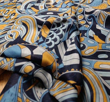 B564 - 500 x 150 cm - Doppia Organza di Pura Seta –