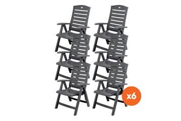 Set van 6 - Hartman Florion Recliner verstelbare tuinstoel -, Verzenden, Nieuw, Overige materialen
