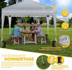 Partytent - Opvouwbaar - 3x3 m - Paviljoen - Easy up - Grijs, Verzenden, Zo goed als nieuw