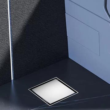 Vierkant Vloerafvoerputje 10×10 cm RVS Anti-geur Zwart, Verzenden, Nieuw