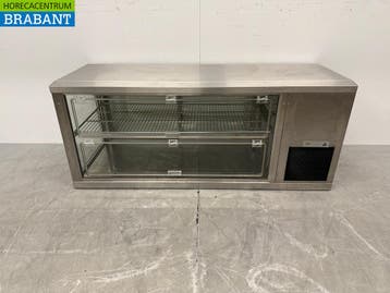 RVS Gamko Koelvitrine 2 Kleppen 131 cm 230V Horeca, Ophalen of Verzenden, Gebruikt