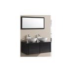 Badkamermeubel Cleopatra Zwart op Zwart 120CM, Ophalen of Verzenden, Nieuw