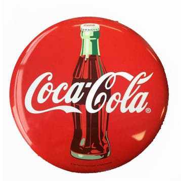 Coca-Cola reclamebord rond, Verzamelen, Verzenden, Nieuw