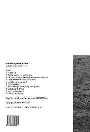 Funderingstechnieken 9789071301421 A.F. van Tol, Verzenden, Zo goed als nieuw, A.F. van Tol