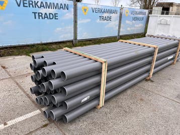 PVC buis 125 met manchet mof 5 meter riool hemelwater pijp, Nieuw