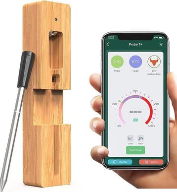Vleesthermometer Draadloos met App - BBQ Thermometer Blue..., Verzenden, Nieuw