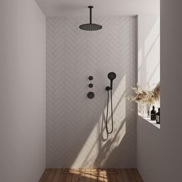 Brauer Black Carving Thermostatische Regendoucheset Inbouw -, Ophalen of Verzenden, Nieuw
