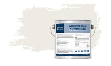 Wixx PRO Aqua Houtenvloer Satin RAL 9010 | Zuiver Wit 1L, Verzenden, Wit, Nieuw, Verf
