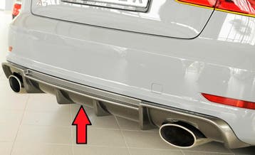 Rieger diffuser | A3 (8V): 07.12-08.16 (tot Facelift) - 5-dr, Verzenden, Nieuw, Audi