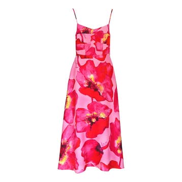 Frogbox • roze midi jurk • 36, Princess goes Hollywood, Verzenden, Nieuw, Roze