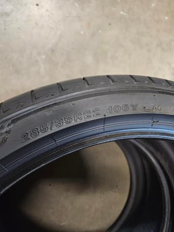 285/35/22 106Y BRIDGESTONE T005 AO D22/21 5,5MM PROFIEL, Ophalen, Gebruikt, 285 mm, Overige maten