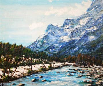 École paysagiste européenne (XX) - Paysage de haute montagne