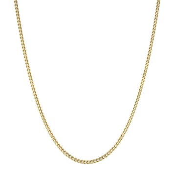 Gouden lengtecollier gourmet 39 cm 14 karaat, Sieraden, Tassen en Uiterlijk, Kettingen, Verzenden, Zo goed als nieuw, Goud