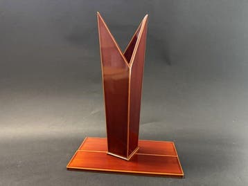 Vaas - Hout - Japan - V-vormige origami-vaas (Zonder