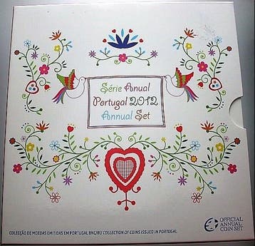 3,88 Euro,munten set 1 Cent-2 Euro 2012 Portugal Republik, Postzegels en Munten, Verzenden
