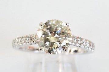 Verlovingsring - 14 karaat Witgoud - 1.75ct. tw. Diamant
