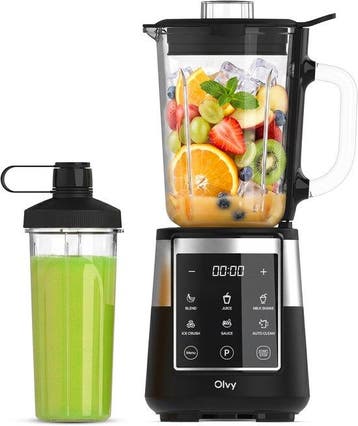 Olvy Kitchen Blender - Smoothie Maker - 1,5L Glazen Kan met, Verzenden, Zo goed als nieuw