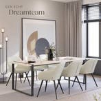 2dekans | tectake® Eetkamerstoelen Marilyn - Gestoffeerde, Ophalen of Verzenden, Zo goed als nieuw