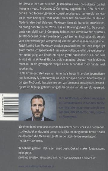 De firma 9789035140073 Duff McDonald, Verzenden, Zo goed als nieuw, Duff McDonald