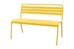 MaximaVida Max metalen tuinbank 127 cm. - Okergeel, Tuin en Terras, Verzenden, Nieuw, Overige materialen