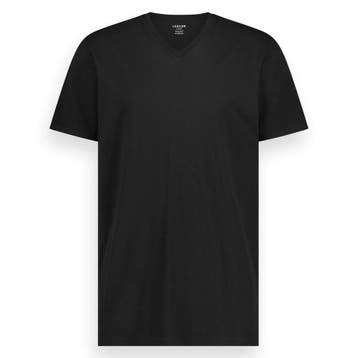 2dekans | 3x LebasQ Fit T-Shirts – Zwart – V-hals – Regular, Ophalen of Verzenden, Zo goed als nieuw, Zwart, LebasQ