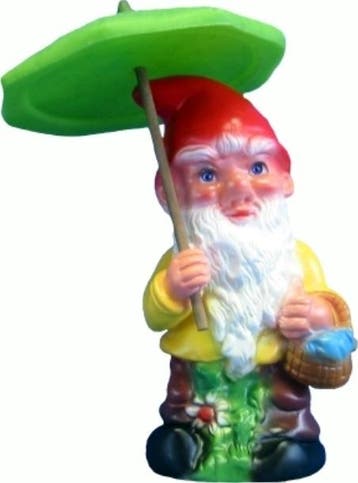 Tuinkabouter met paraplu, Verzenden, Nieuw