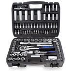 Dopsleutelset - Met ratels - 108-delig - Zwart, Verzenden, Nieuw