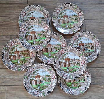 W.R. Midwinter - Eetservies (9) - Keramiek, ijzersteen,