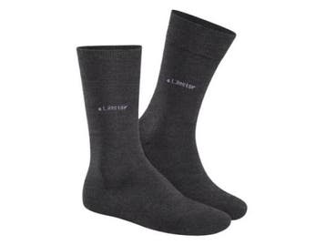 Veiling - 24x  Grijs Heren sokken maat 39-42 A.L. Hector, Nieuw