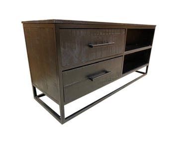 TV-meubel Grace Black 118 cm breed, Ophalen of Verzenden, Nieuw